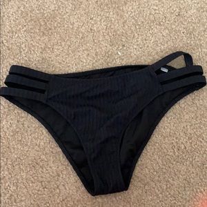 Black bathing suit bottoms